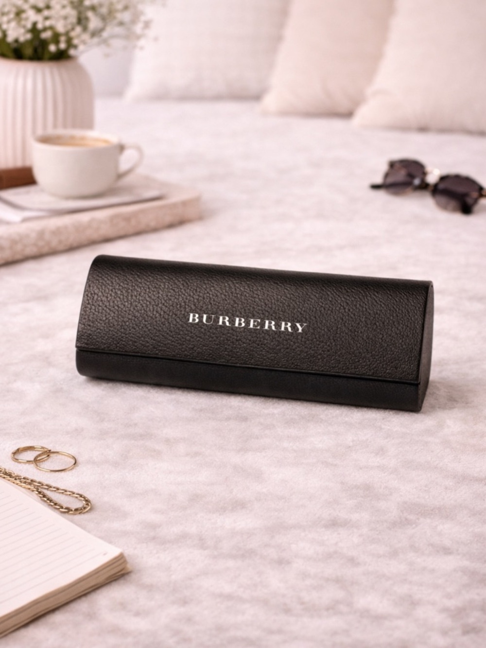 Burberry Black eyeglasses sunglasses case hard case